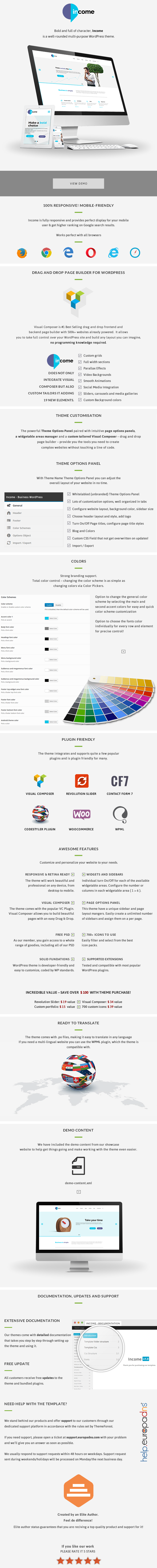 Income - Responsive Business WordPress Theme